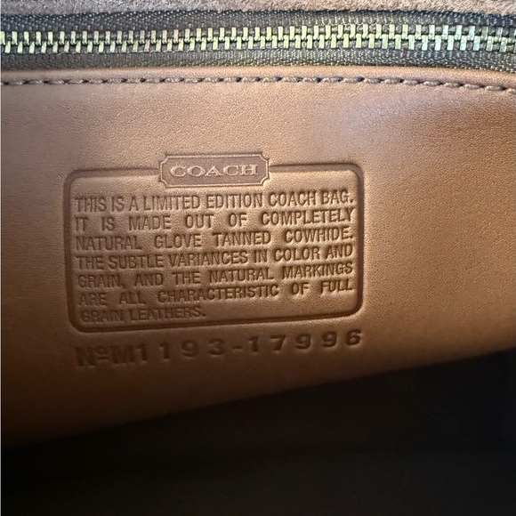 Coach Limited Edition 17996 British Tan - Picture 6 of 11